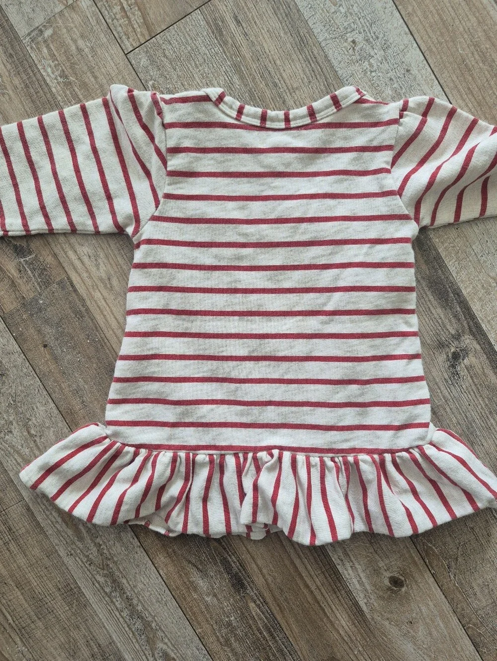 Mud Pie Peplum Santa Top, Size 0-6 Months